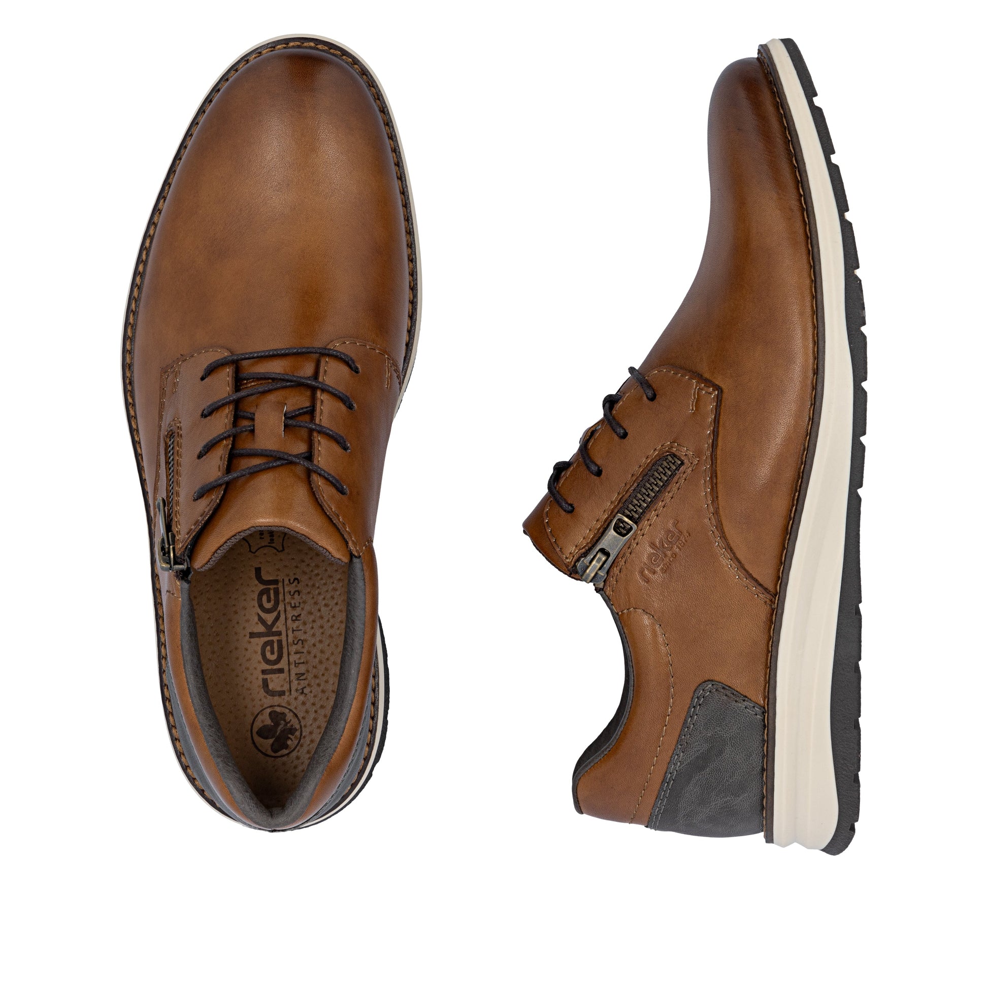 Rieker Mens Shoe 14706-24 Muskat/Smoke