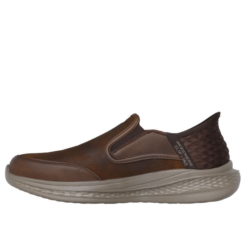 Skechers Mens Slip-Ins Shoe Slade Cooper Dark Brown