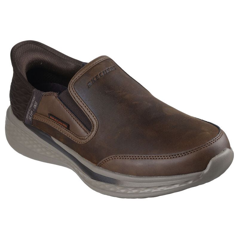 Skechers Mens Slip-Ins Shoe Slade Cooper Dark Brown