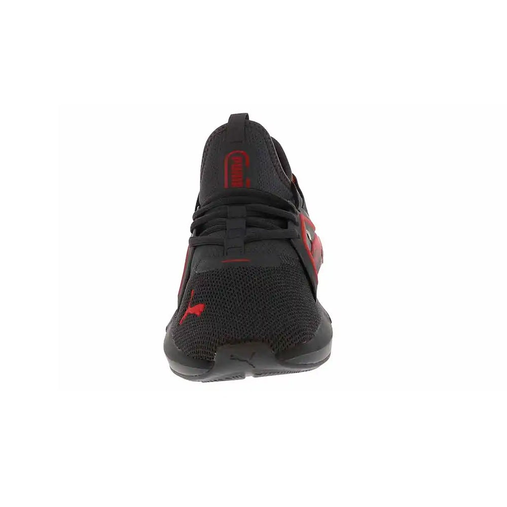 Big Kid's Puma Softride Enzo 5 Rapid Res Dusky Gray-For All Time Red (403994 01)