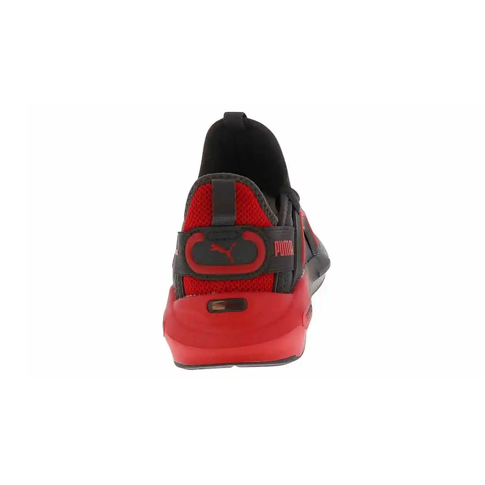 Big Kid's Puma Softride Enzo 5 Rapid Res Dusky Gray-For All Time Red (403994 01)