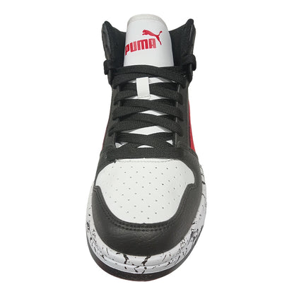 Big Kid's Puma Rebound Layup RCL Marble JR Black-Red-White (405207 02)