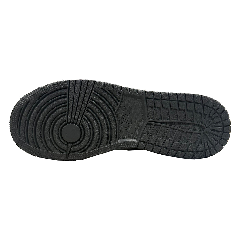 Big Kid's Jordan 1 Low Black/Black-Summit White (553560 045)