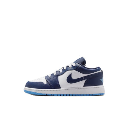 Big Kid's Jordan 1 Low Midnight Navy/University Blue (553560 404)