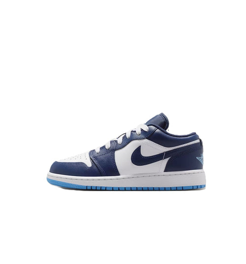 Big Kid's Jordan 1 Low Midnight Navy/University Blue (553560 404)