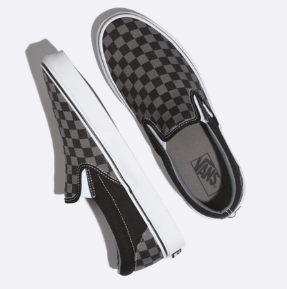 Checkerboard Slip on Sneakers - Premium Brand Shoes for Men and Women