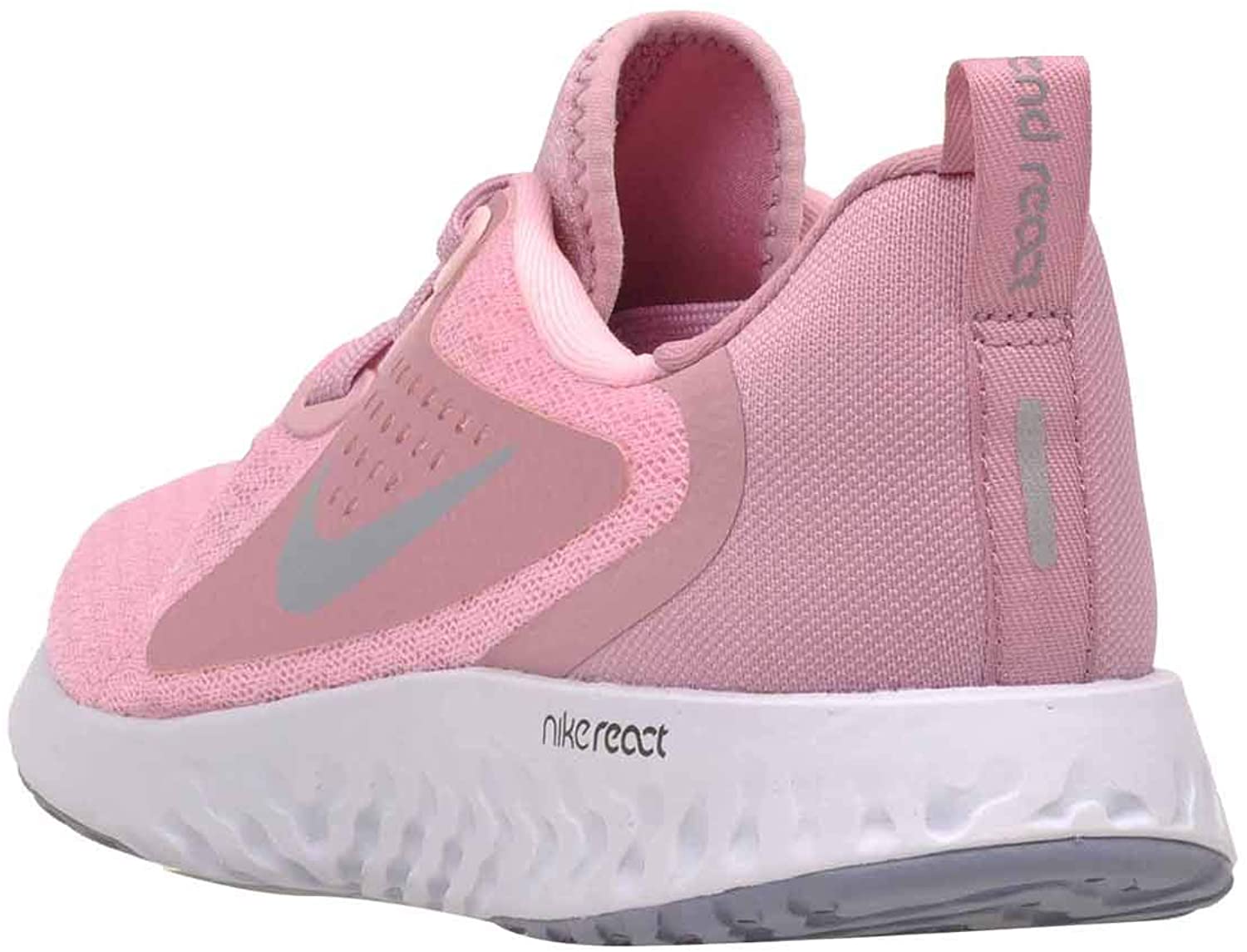 Big Kid's Nike Legend React Pink/Ashen Slate (AH9437 600)