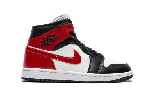 Women's Air Jordan 1 Mid Sail/gym Red-off Noir-white (bq6472 160) Sneakers - Premium Brand Shoes for Men and Women