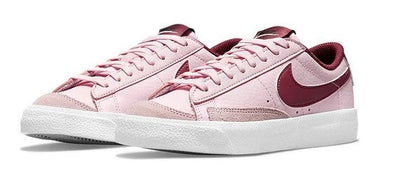 Big Kid's Nike Blazer Low '77 Pink Foam/Dark Beetroot-White (DA4074 600)