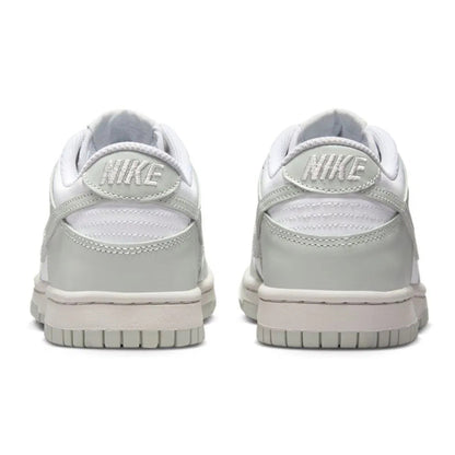Big Kid's Nike Dunk Low White/Light Silver-Photon Dust (FB9109 124)