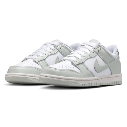Big Kid's Nike Dunk Low White/Light Silver-Photon Dust (FB9109 124)