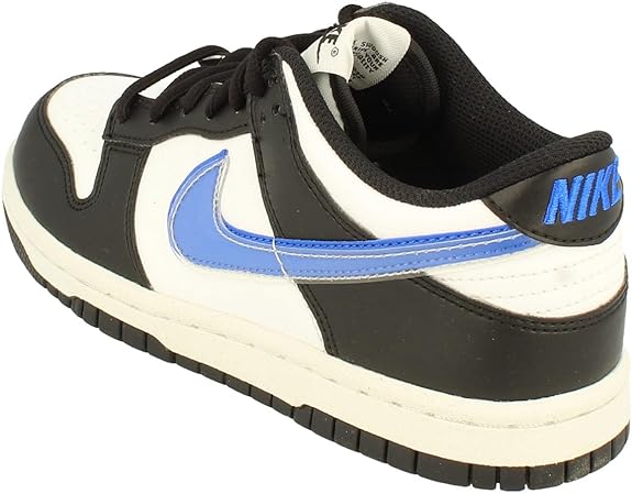 Big Kid's Nike Dunk Low NN Black/Black-Hyper Royal (FD0689 001)