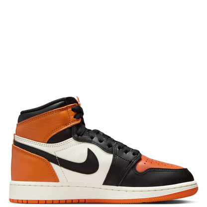Big Kid's Jordan 1 Retro High OG Black/Black-Sail-Starfish (FD1437 008)