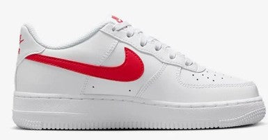 Big Kid's Nike Air Force 1 LV8 White/University Red (FV7020 101)