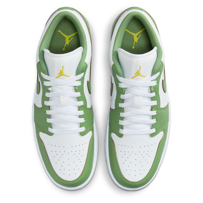Men's Jordan 1 Low SE White/chlorophyll-lightening (hf4823 100) Sneakers - Premium Brand Shoes for Men and Women
