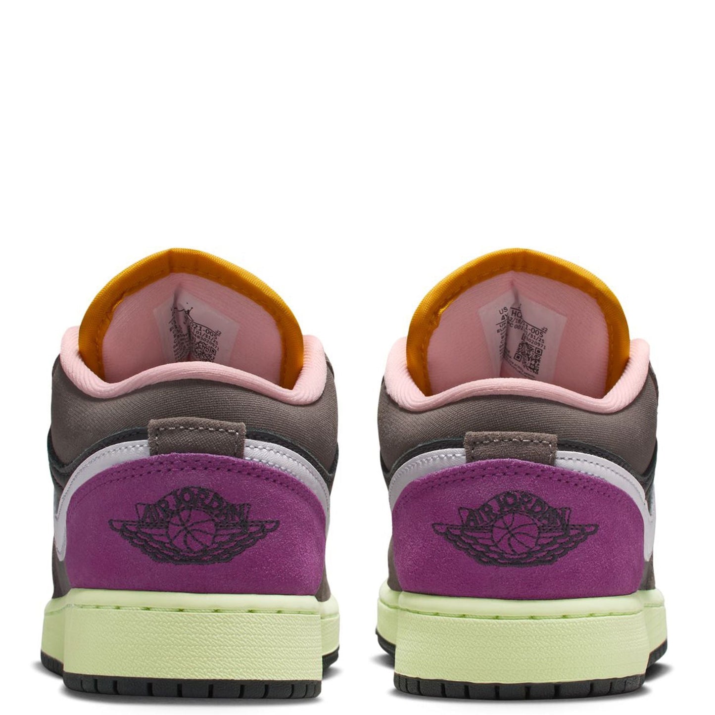 Big Kid's Jordan 1 Low SE Oil Grey/White-Cave Stone (HQ2021 005)