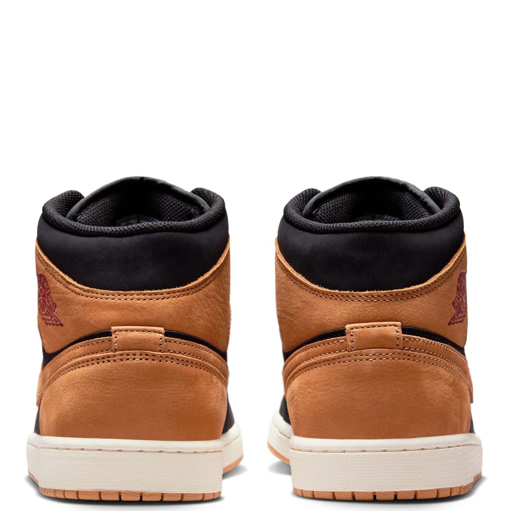 Men's Jordan 1 Mid SE Black/flax-varsity Red-sail (hv4091 002) Sneakers - Premium Brand Shoes for Men and Women