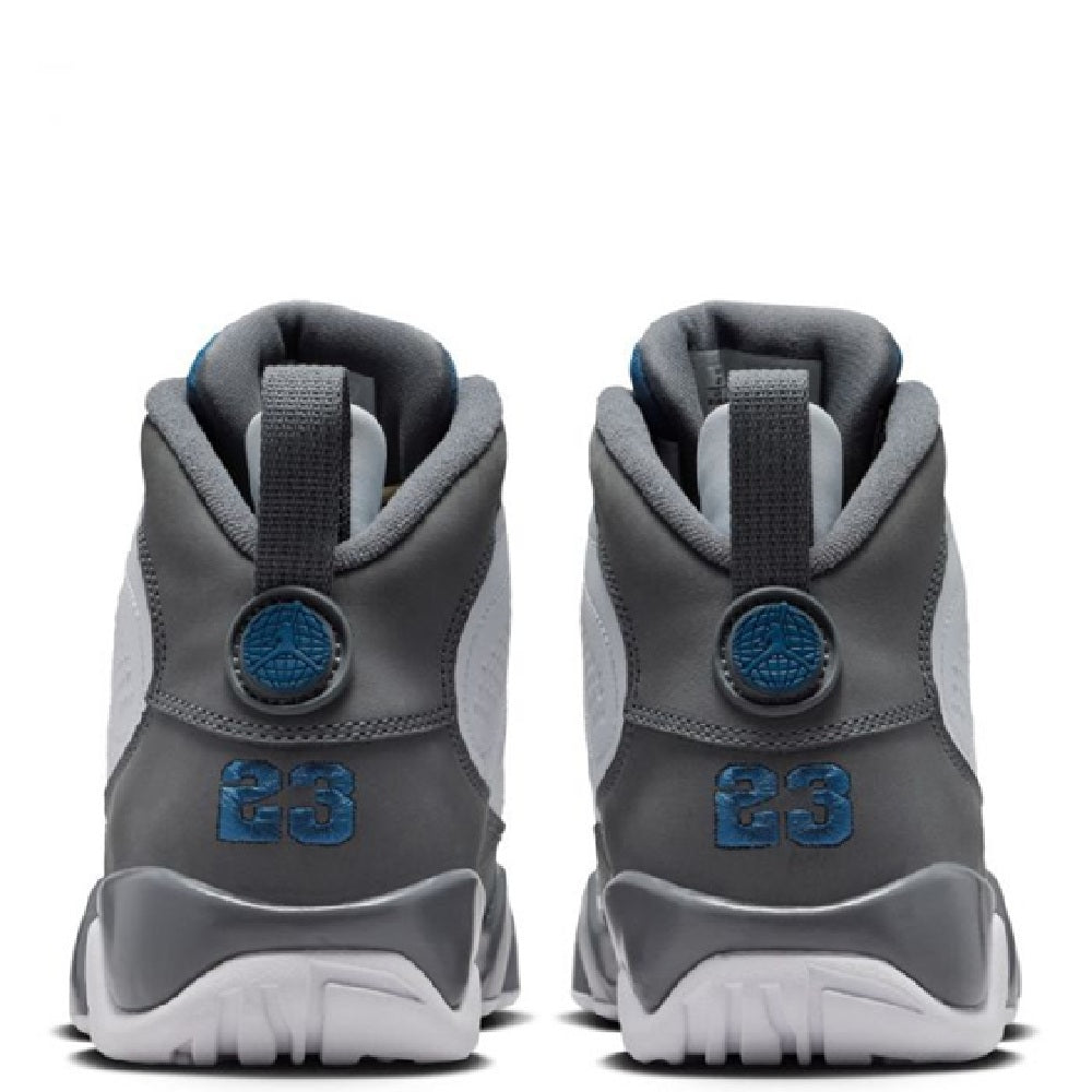 Big Kid's Jordan 9 Retro White/French Blue-Flint Grey (HV4574 100)