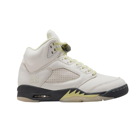 Women's Air Jordan 5 Retro Sail/luminous Green-anthracite (im7592 130) Sneakers - Premium Brand Shoes for Men and Women