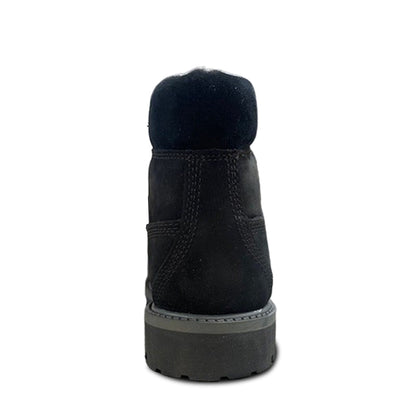 Big Kid's Timberland 6 In Shearling Black Boot (TB0A13KE)